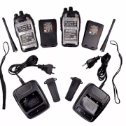 Kit 2 Rádio Comunicador Walk Talk Baofeng 777s+ Fone