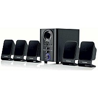 Caixas p/ Home Theater 5.1 Canais Mondial Multi Home HT-11 com entrada USB/SD, radio e controle remoto - Bivolt - 75W